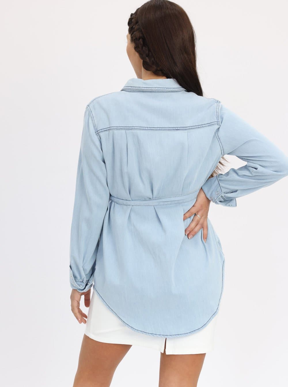 Maternity and Nursing Denim Shirt - Angel Maternity - Maternity clothes - shop online (6581413838951)
