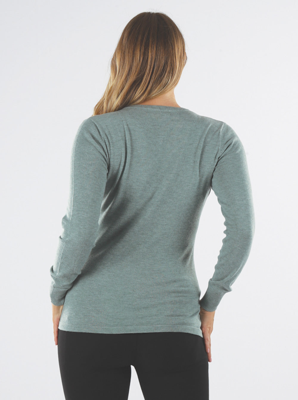 Maternity Crossover Nursing Long Sleeve Top in Sage Green - Angel Maternity - Maternity clothes - shop online (6594376925287)