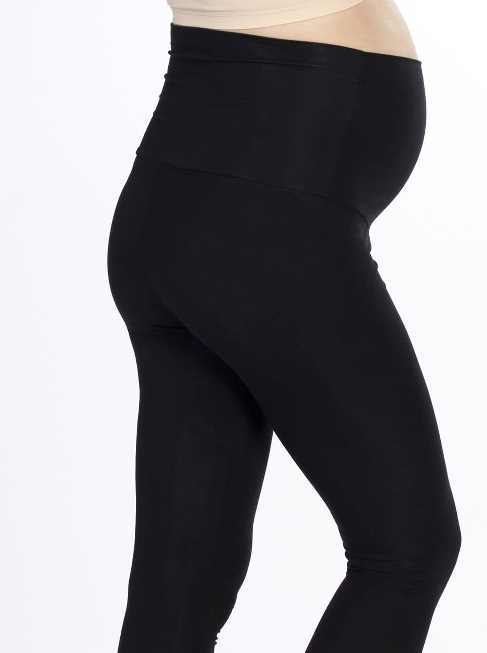 Maternity Foldable Waist Band Tight Legging - Black/Marl Grey - Best Seller - Angel Maternity - Maternity clothes - shop online (6669516996702)