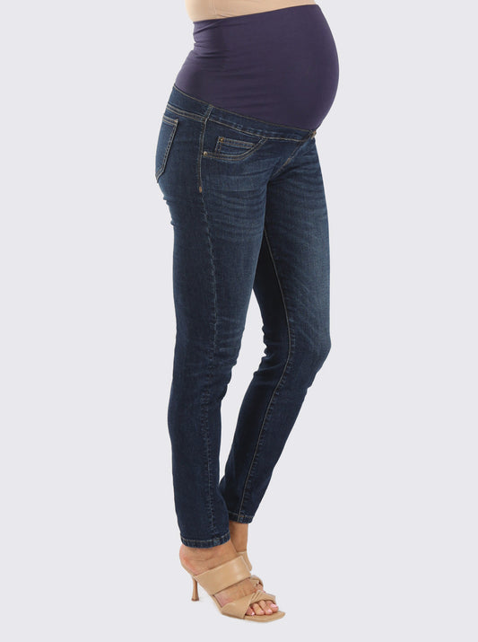 Maternity Over the Bump High Waist Denim Jeans - Angel Maternity - Maternity clothes - shop online (6578380898407)