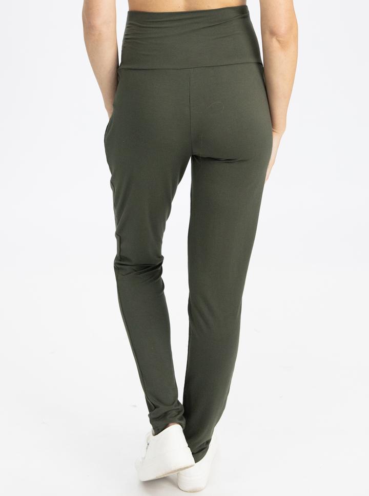 Maternity High Waist Pants in Khaki - Angel Maternity - Maternity clothes - shop online (4738843574375)