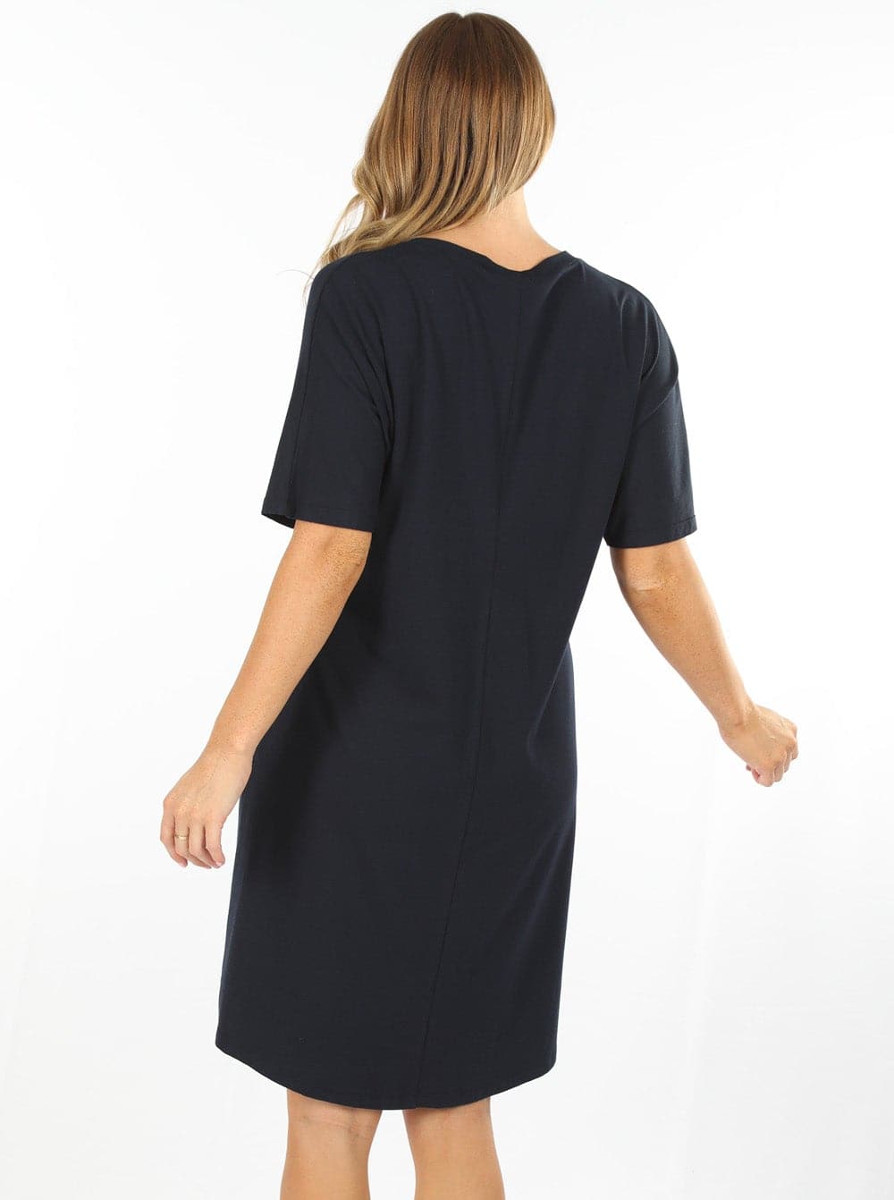 Mama Hospital Nightie, Long Length with Baby Pouch - Angel Maternity - Maternity clothes - shop online (6582984015975)