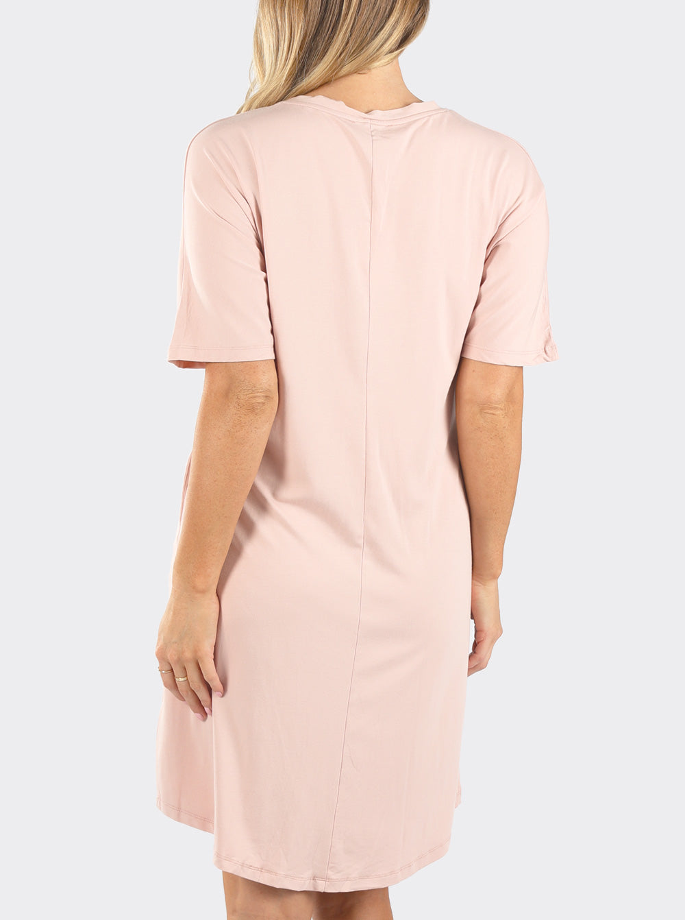 Mama Hospital Nightie, knee Length with Baby Pouch - Angel Maternity - Maternity clothes - shop online (6598255444071)