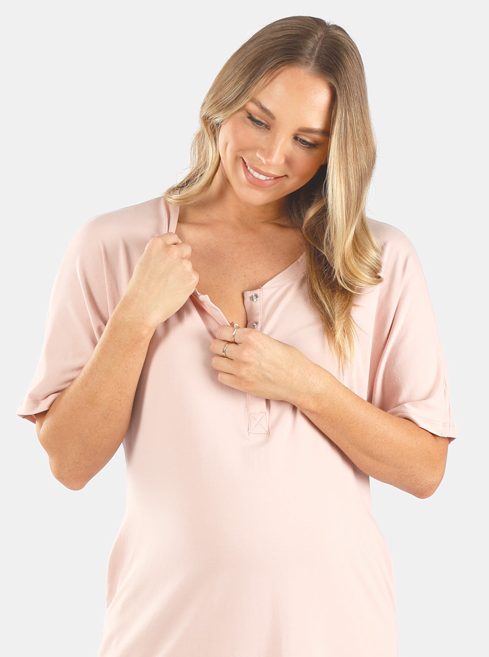 MAMA Before & After Maternity/nursing Sweater - Light pink - Ladies